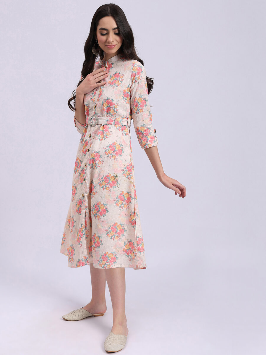 Floral Schifli Tunic Dress Knitstudio