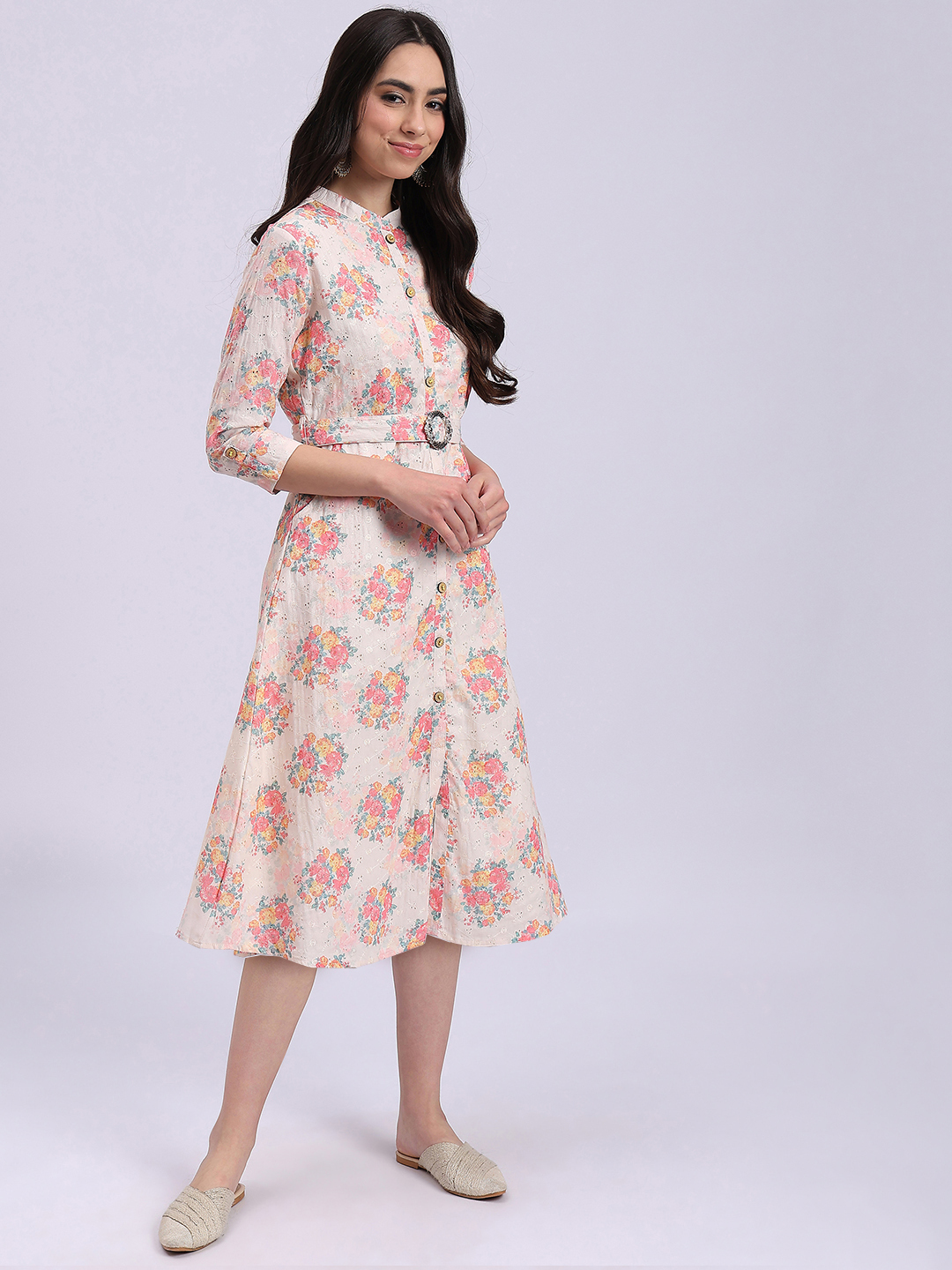 Floral Schifli Tunic Dress Knitstudio
